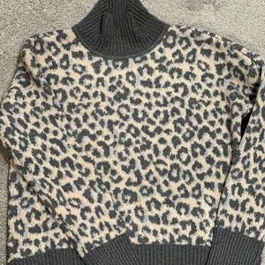 Animal print sweater